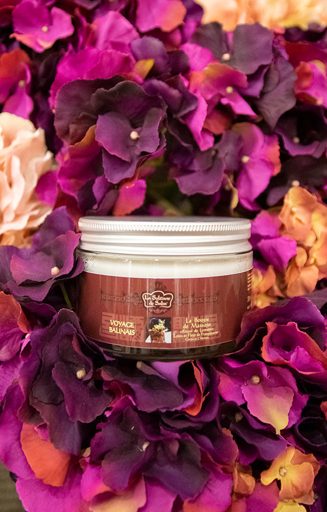Massage Candle – Lotus & Frangipani Flower – Journey to Bali - image 2