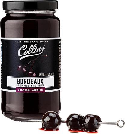 Collins Bordeaux Style Cocktail Cherries — 10 oz - image 1