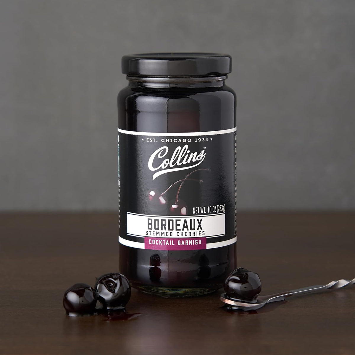 Collins Bordeaux Style Cocktail Cherries — 10 oz - image 5