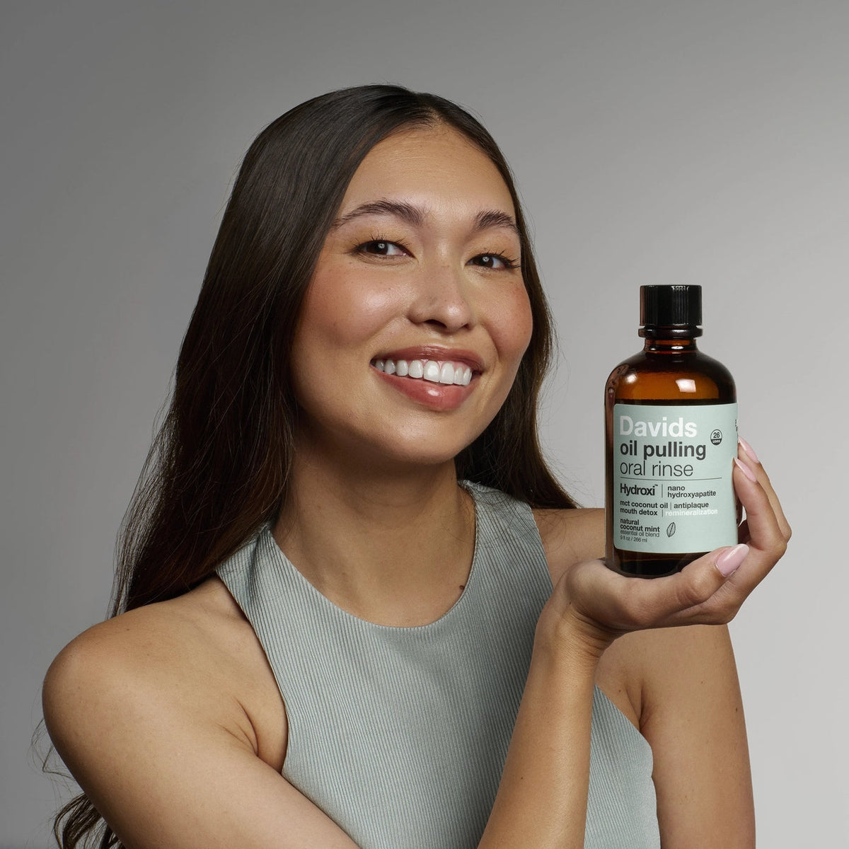 Davids Hydroxi™ Oil Pulling Oral Rinse with Nano Hydroxyapatite / 9oz - image 3