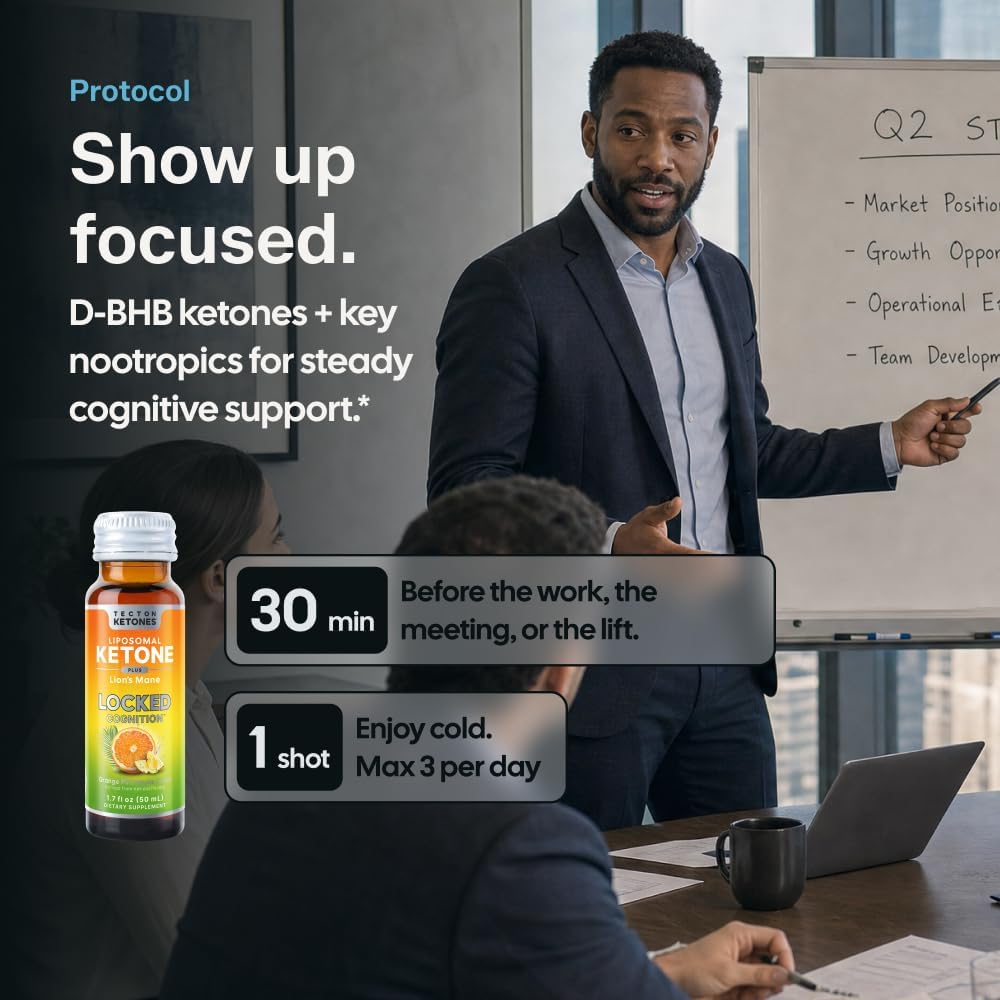 Tecton Ketones – Cognition Shot – Orange Pineapple Crush – 8 Pack - image 3