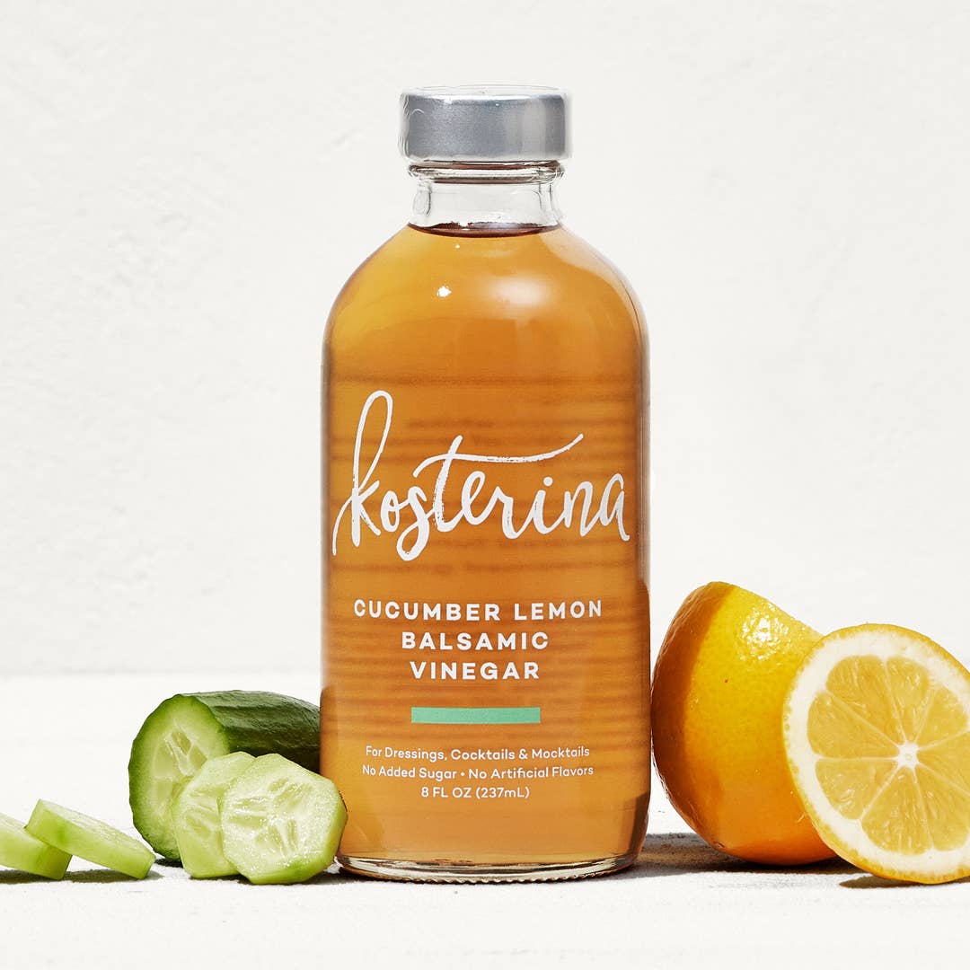 Kosterina Cucumber Lemon Balsamic Vinegar – 8 oz - image 1