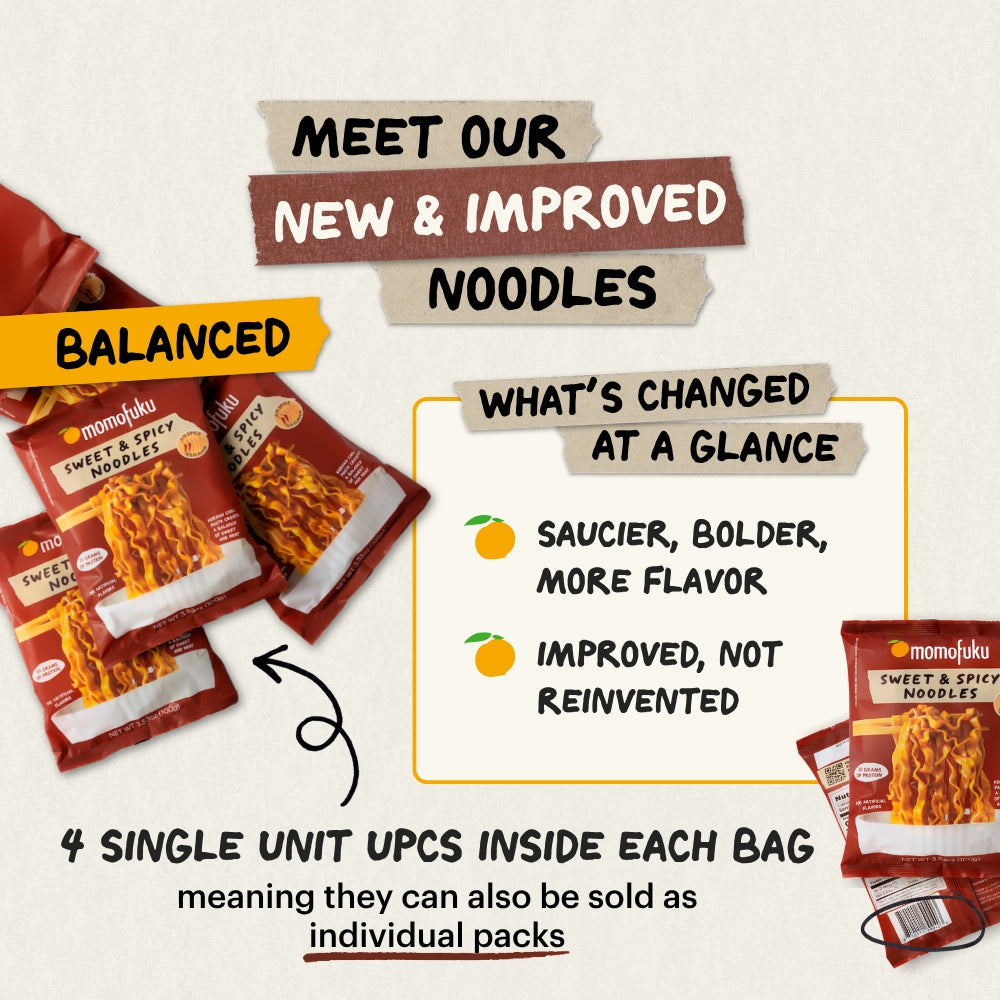 Momofuku Sweet & Spicy Air-Dried Noodles – 4-Pack (400 g) - image 5