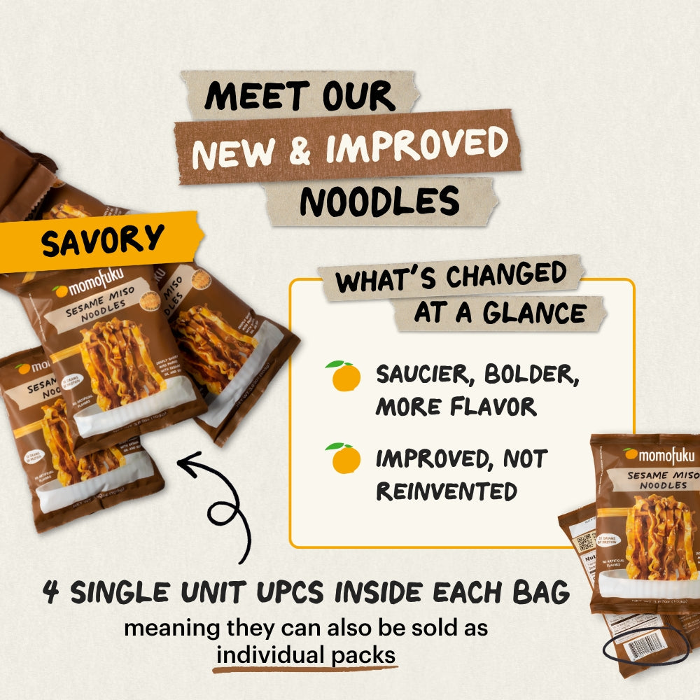 Momofuku Sesame Miso Air-Dried Noodles – 4-Pack (411 g) - image 2