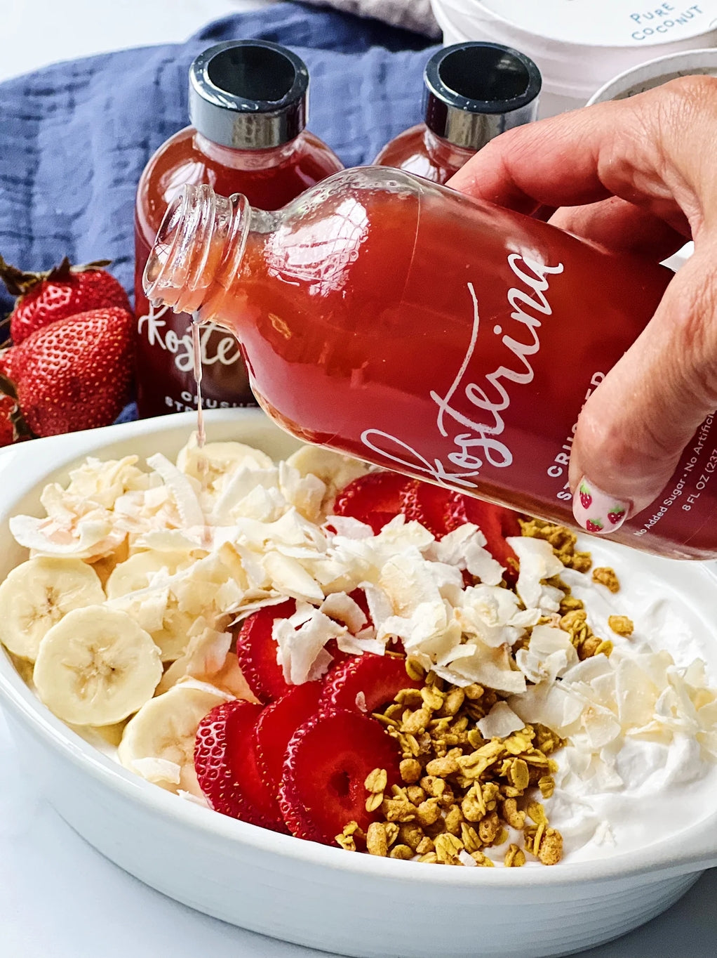 Kosterina Crushed Strawberry Vinegar – 8 oz - image 3