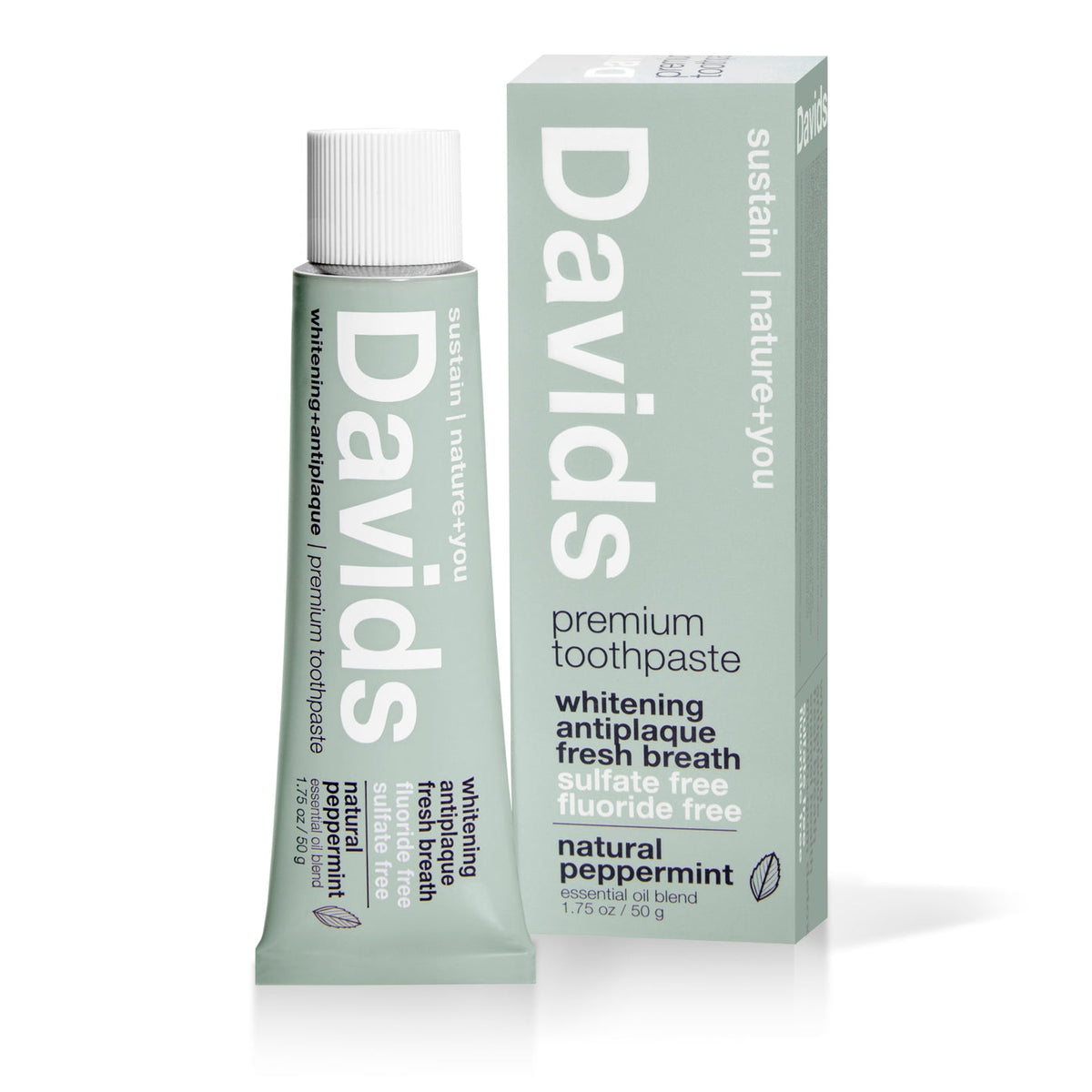 Davids Travel Size Premium Toothpaste  /  Peppermint - image 2