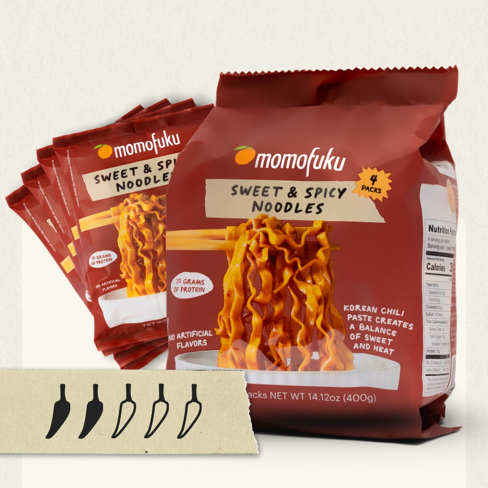 Momofuku Sweet & Spicy Air-Dried Noodles – 4-Pack (400 g) - image 1