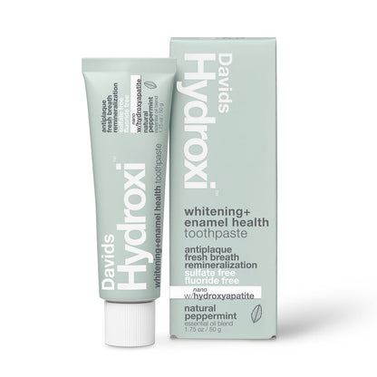 Davids Hydroxi™ Travel Size Toothpaste / Whitening + Enamel Health Nano-Hydroxyapatite / Peppermint / 1.75 oz - image 3