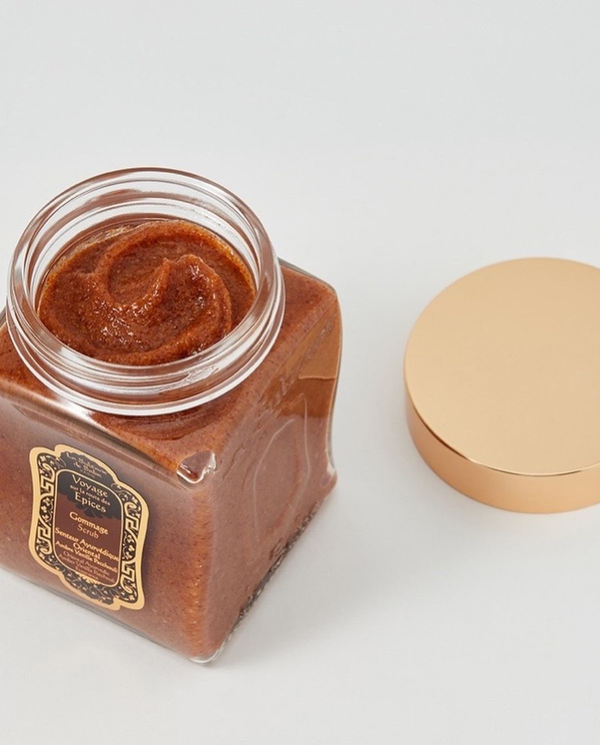 Body Scrub – Ayurvedic Treatment Amber Vanilla Patchouli – Journey to the Spices Route - image 2