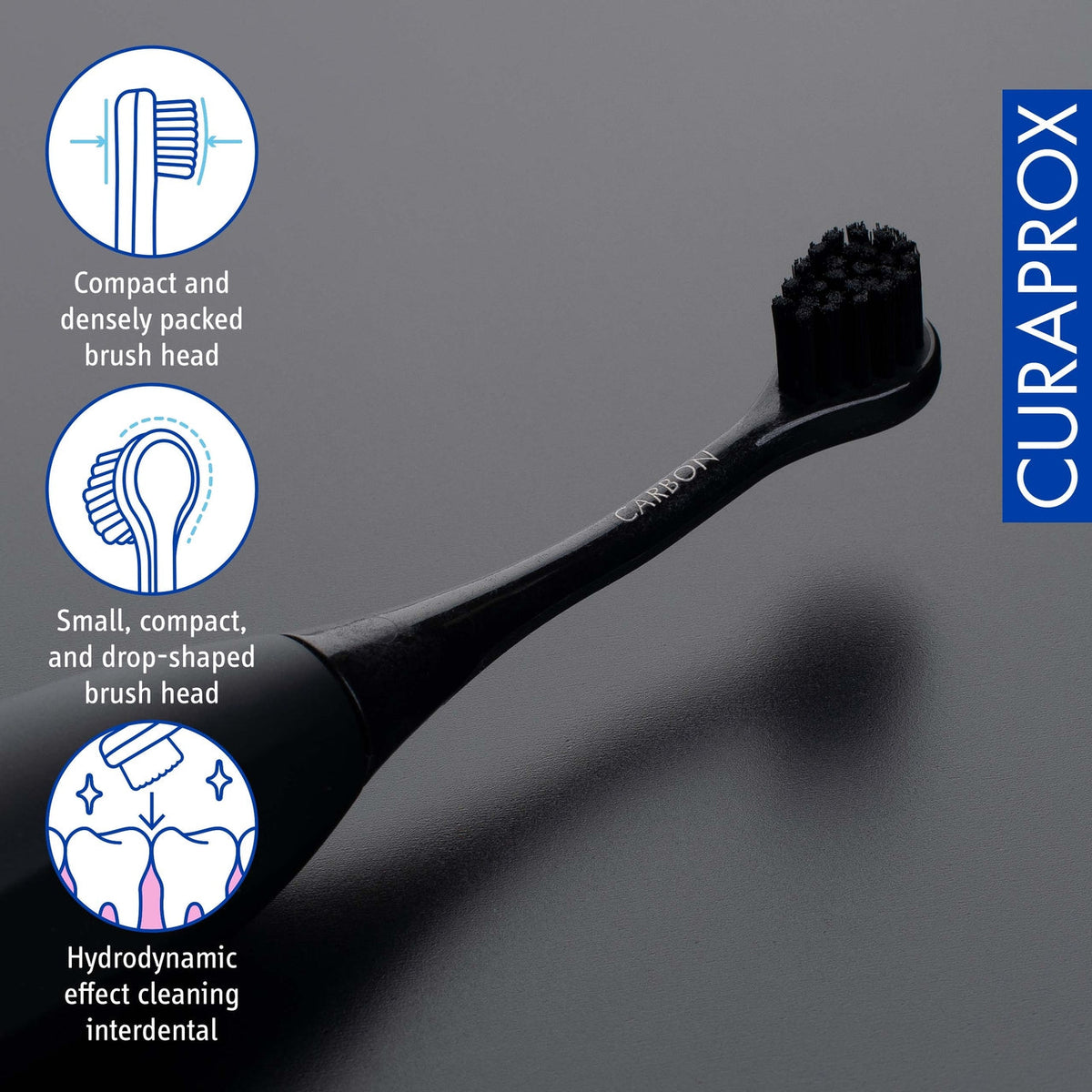 Curaprox Black Is White Hydrosonic Electric Toothbrush - image 1