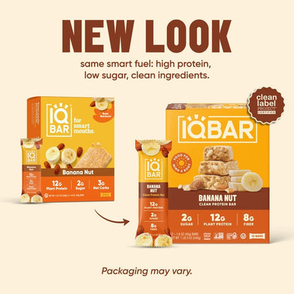 IQBAR Banana Nut — 12-bar box
