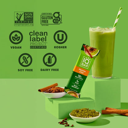 IQBAR Matcha Chai — 12-bar box
