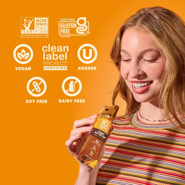 IQBAR Peanut Butter Chip — 12-bar box
