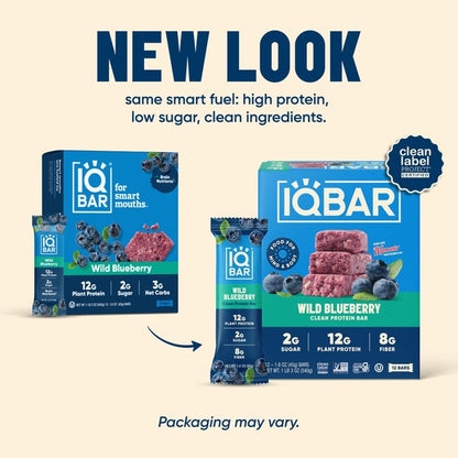 IQBAR Wild Blueberry — 12-bar box