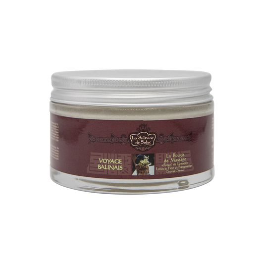 Massage Candle – Lotus & Frangipani Flower – Journey to Bali - image 1