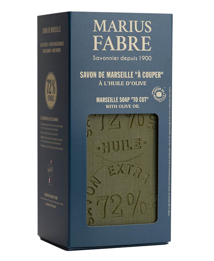 Marius Fabre olive oil Marseille soap bar, 1 kg – retail box