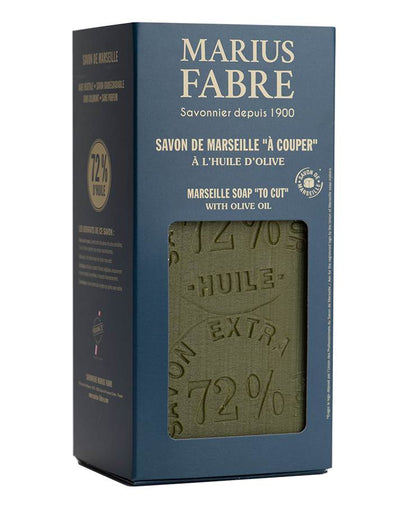 Marius Fabre olive oil Marseille soap bar, 1 kg – retail box
