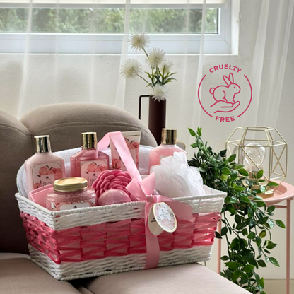 Spa Gift Basket - Peony Cloud - Premium Pink - image 3