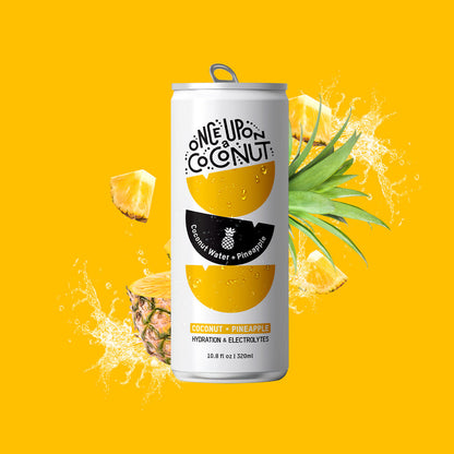 Premium Coconut Water + Pineapple – Once Upon a Coconut – 10.8 oz / 320 ml
