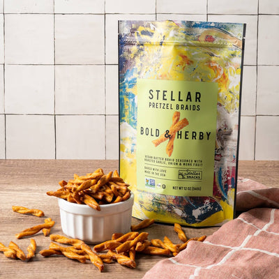 Stellar Snacks Pretzel Braids – Bold & Herby – 12 oz (340 g)