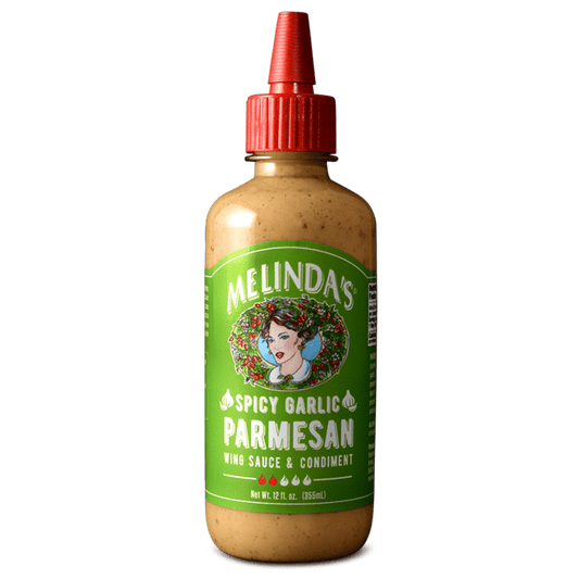 Melinda’s Spicy Garlic Parmesan Wing Sauce & Condiment – 12 oz