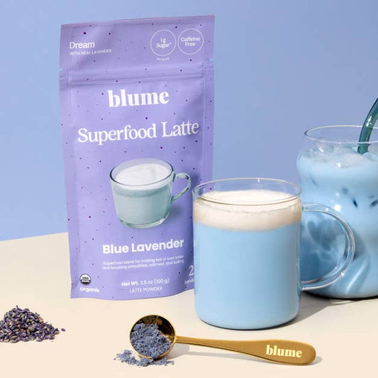 Blume Superfood Latte Powder Blue Lavender – 100 g / 25 Servings