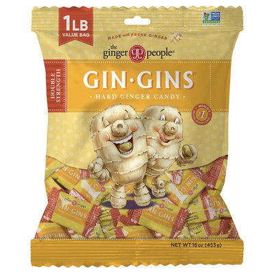 The Ginger People GINS Double Strength Ginger Hard Candy – 16 oz