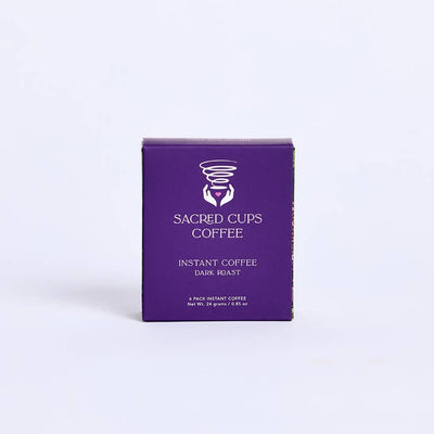 Purity Coffee Sacred Cups Dark Roast Instant Coffee – Aponte Inga, 6 Packets