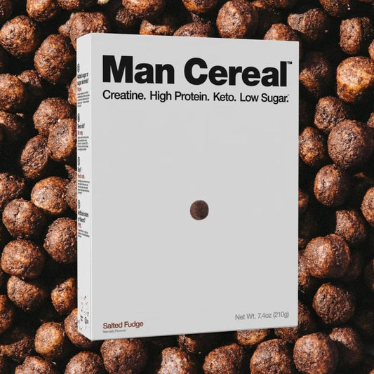 Man Cereal Creatine Protein Cereal – Salted Fudge – 7.4 oz (210 g)