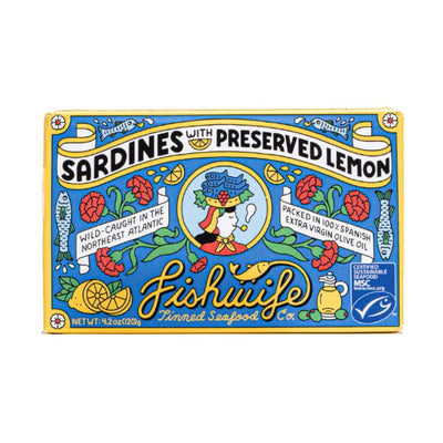 Fishwife – Sardines with Preserved Lemon – 4.2 oz