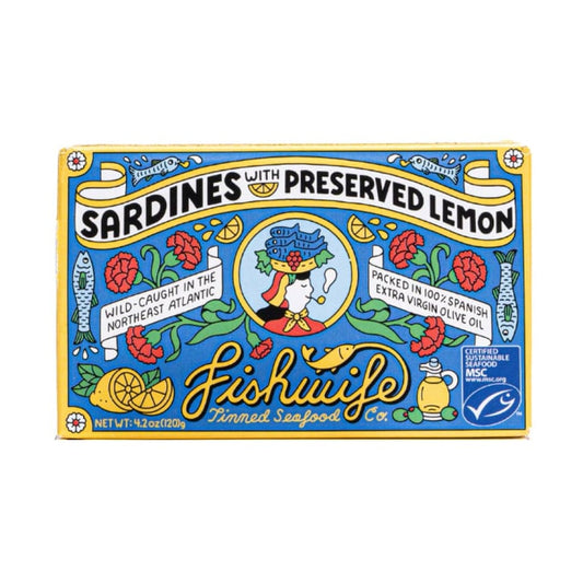 Fishwife – Sardines with Preserved Lemon – 4.2 oz