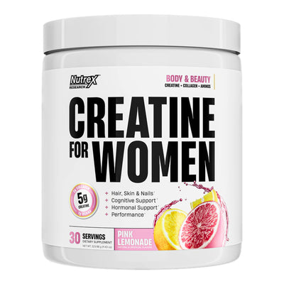 Nutrex Research Creatine for Women – Muscle & Beauty Support – Unflavoured – 30 Servings