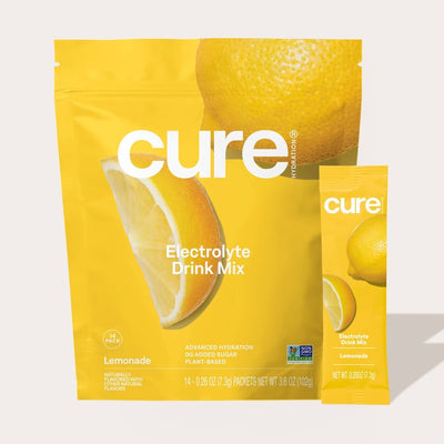 Cure Hydration – Hydrating Electrolyte Mix – Lemonade – 14 ct