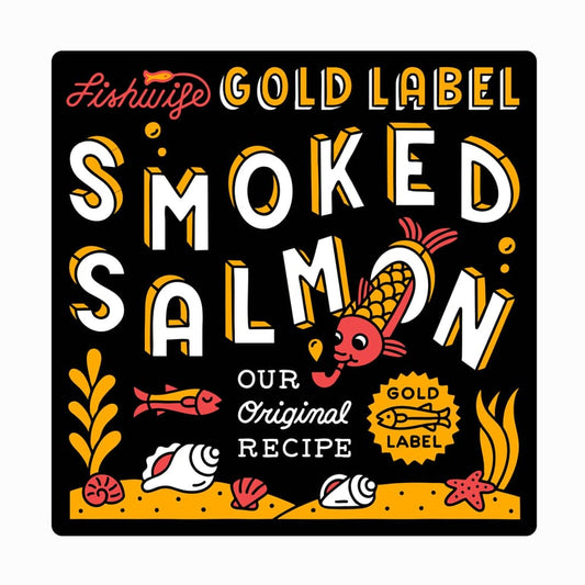 Fishwife Gold Label Smoked Salmon – Premium Smoked Atlantic Salmon – 3.2 oz (90 g)