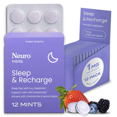 Neuro Sleep & Recharge Meltaway Mints – Mixed Berry – 12 Pack, 12 Each