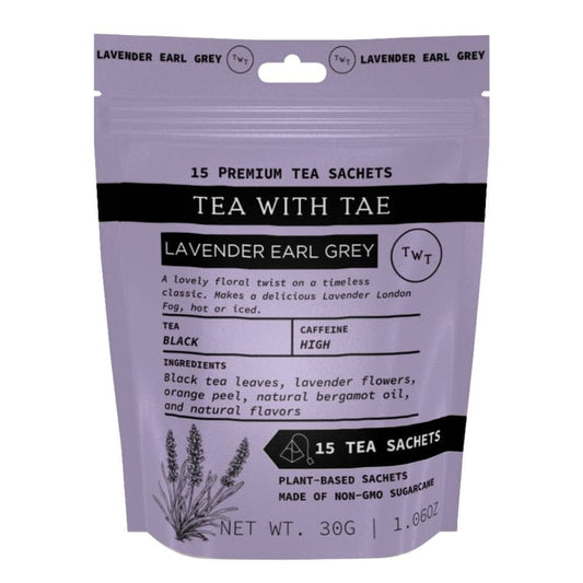 Tea with Tae Lavender Earl Grey Black Tea Pouch – 15 Tea Bags
