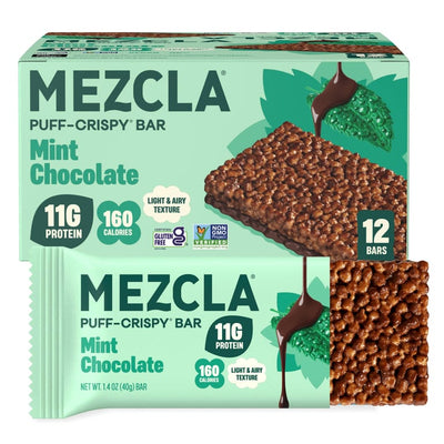 Mezcla Mint Chocolate Protein Bar – 12 Bar Pack