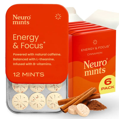 Neuro Energy & Focus Mints – Cinnamon – 12 Mints Each
