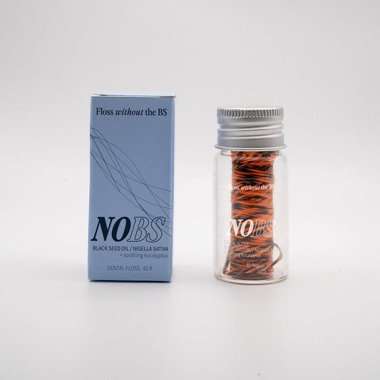 NOBS – Silk Expanding Dental Floss – Nigella Sativa & Eucalyptus – 82 ft