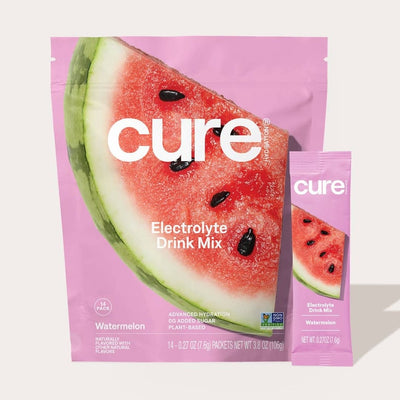 Cure Hydration – Hydrating Electrolyte Drink Mix – Watermelon – 14 ct