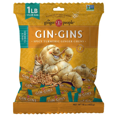 The Ginger People GINS Spicy Turmeric Candy – 16 oz / 453 g