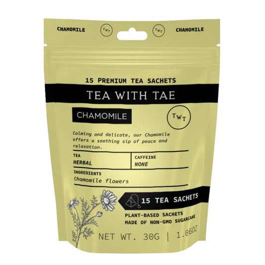 Tea with Tae Chamomile Herbal Tea Pouch – 15 Tea Bags