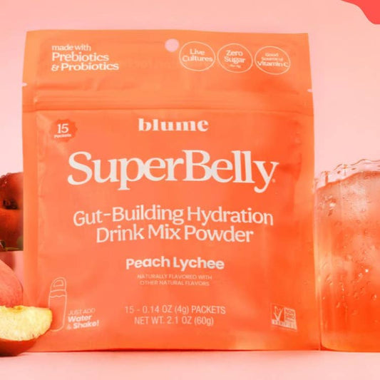 Blume SuperBelly Peach Lychee – 60 g / 15 Servings