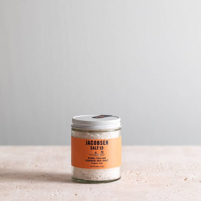 Jacobsen Salt Co. Pure Italian Coarse Sea Salt Refill Jar – 6 Pack – 4.62 oz (132 g Each)