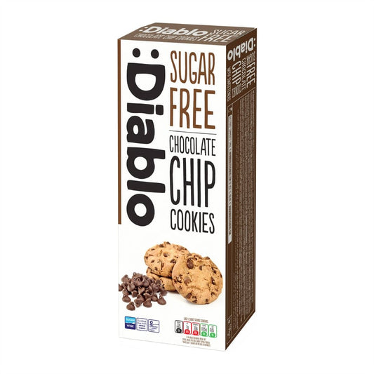 Diablo Sugar Free Chocolate Chip Cookies – 130 g