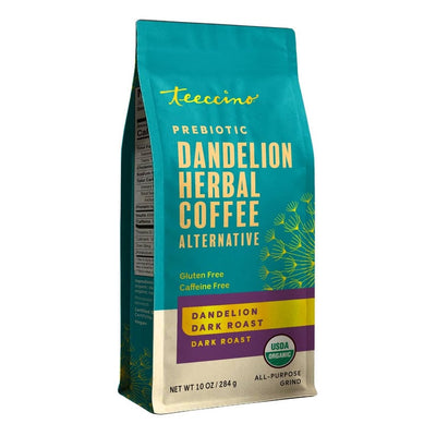 Teeccino Dandelion Dark Roast Herbal Coffee – 10 oz (284 g)