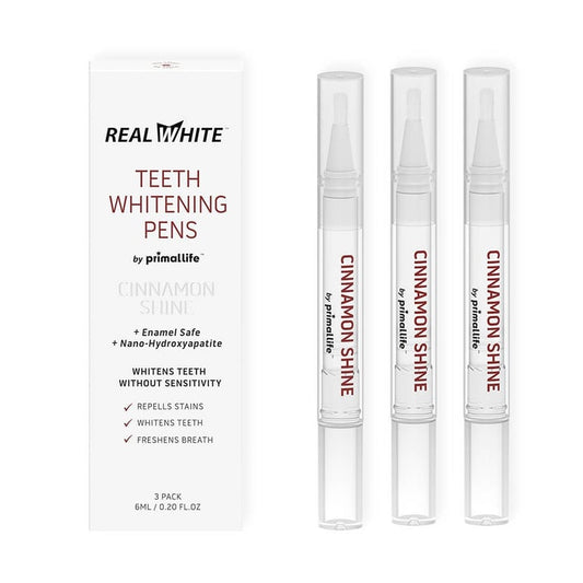 Primal Life Organics Cinnamon Shine Teeth Whitening Pen – 3 Pack