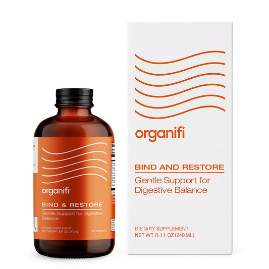 Organifi Bind & Restore Tincture – Gut Detox & Repair System – 2 fl oz (60 mL)