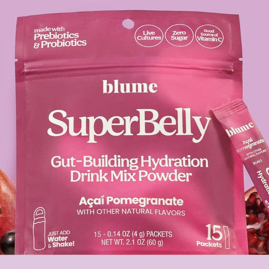 Blume SuperBelly Açai Pomegranate Hydration Mix – 60 g / 15 Servings