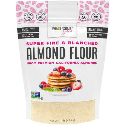 Wholesome Yum Super Fine Blanched Almond Flour – 454 g / 1 lb